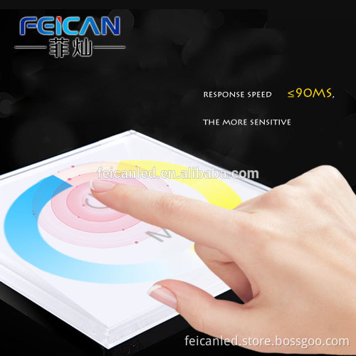 Wireless WIFI control Touch Panel Color Temperature Adjustable Dimmer Controller with Wall-mounted